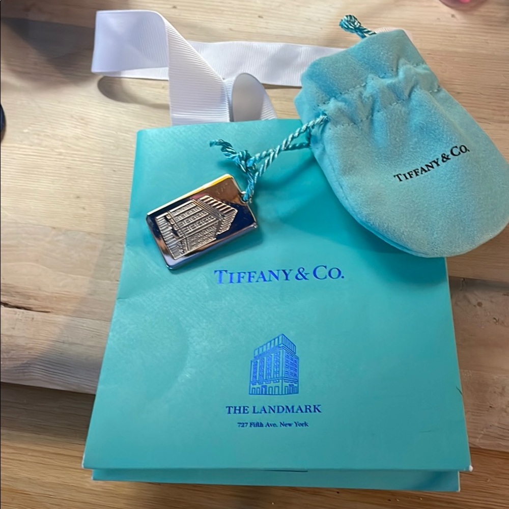 Tiffany & Co. Silver Keychain with Pouch
